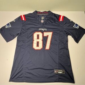 Nike Gronkowski New England Patriots Sewn On Field Authentic Jersey XL